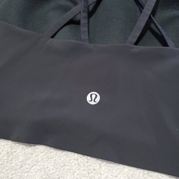 LULULEMON Like a Cloud Long Line Sports Bra Light Support Blk Women 10 (B/C Cup) - Picture 4 of 7